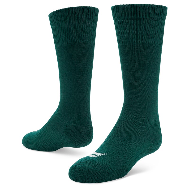 Sof Sole Baseball/Softball Over-the-Calf Team Athletic Performance Socks (2 Pair), Small, Forest Green - Image 1
